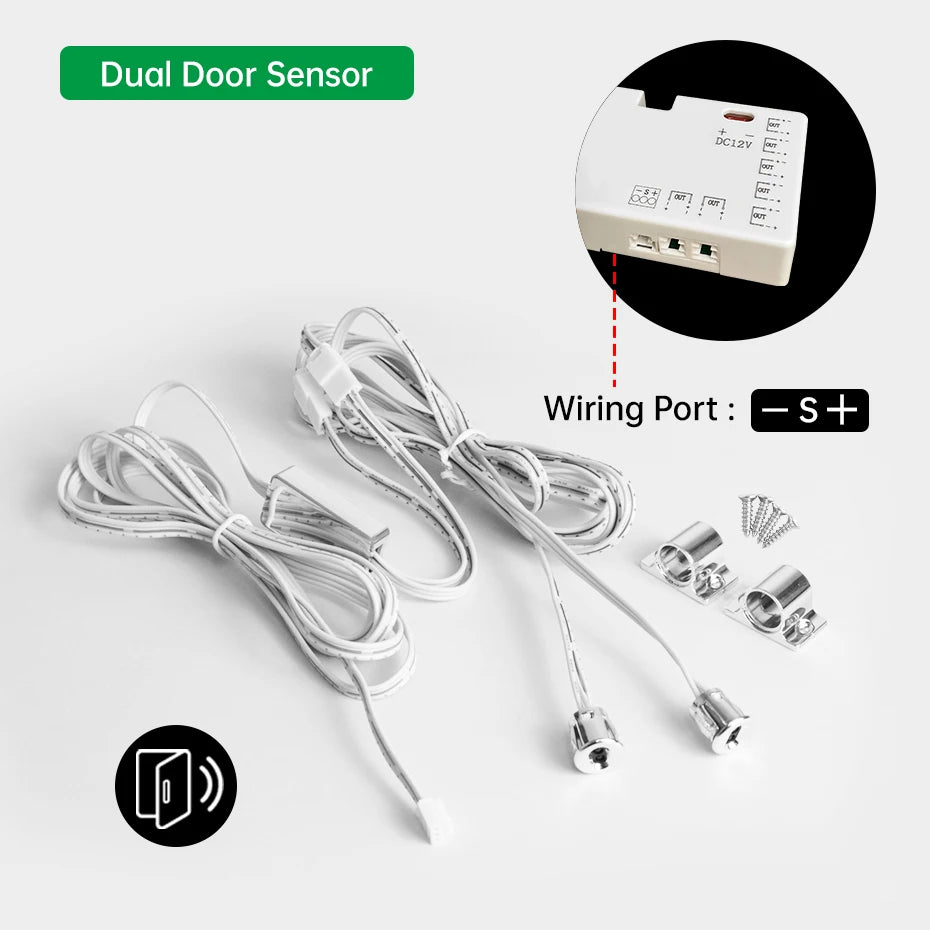 Cabinet LED Sensor Switch, Touch, Motion or Dual-Door Options