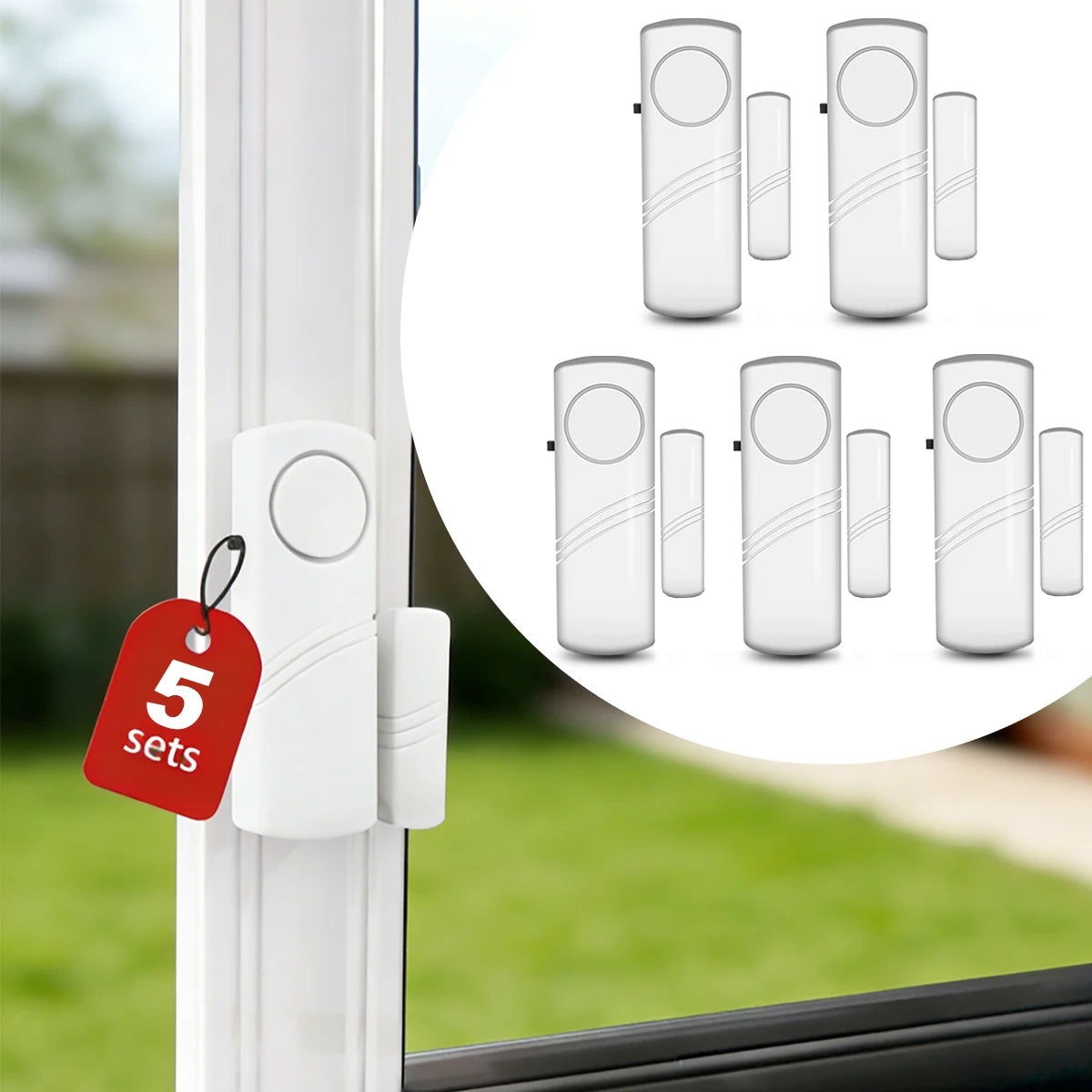 Wireless Door Window Sensor Alarm 95dB Anti-Theft Contact