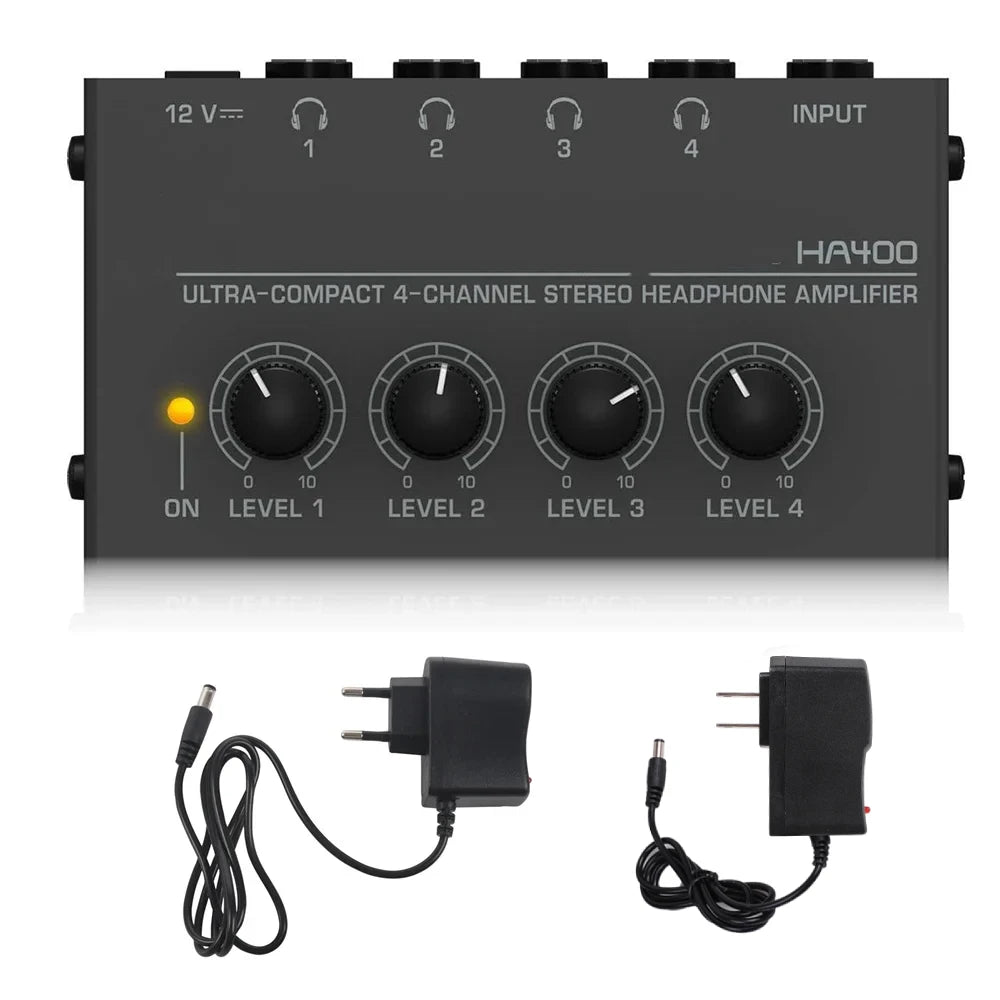 HA400 Four-Channel Headphone Amplifier