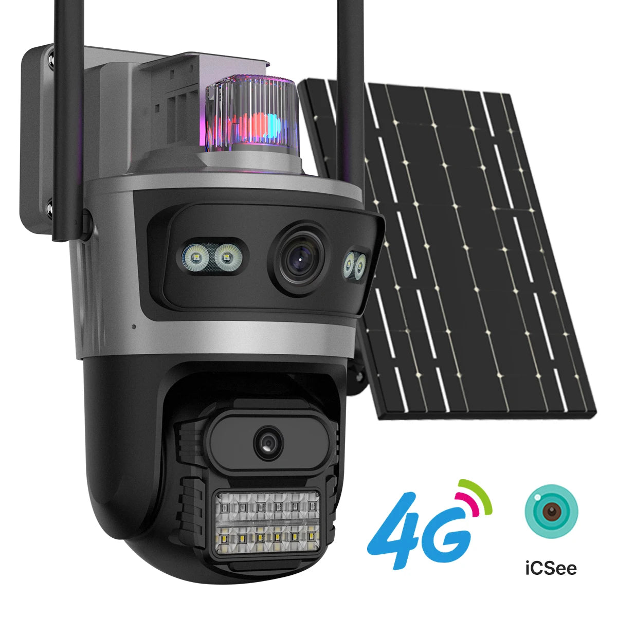 4G Outdoor Solar Security Camera with Auto Tracking and Night Vision