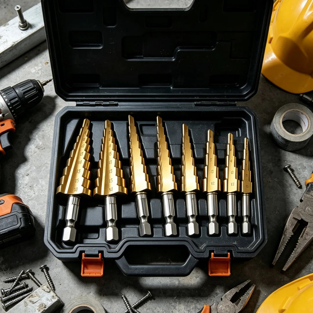 Set od 6 stepenastih svrdala, 3–12mm i 4–12mm