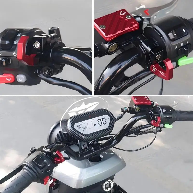 CNC Aluminium Helmet and Bag Hook for 22 mm Bars