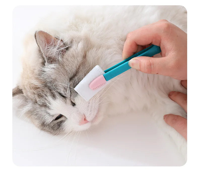 Strumenti di toelettatura per animali Pettine occhi gatto Penna per lacrime riga pulizia pennello per piccoli gatti cani