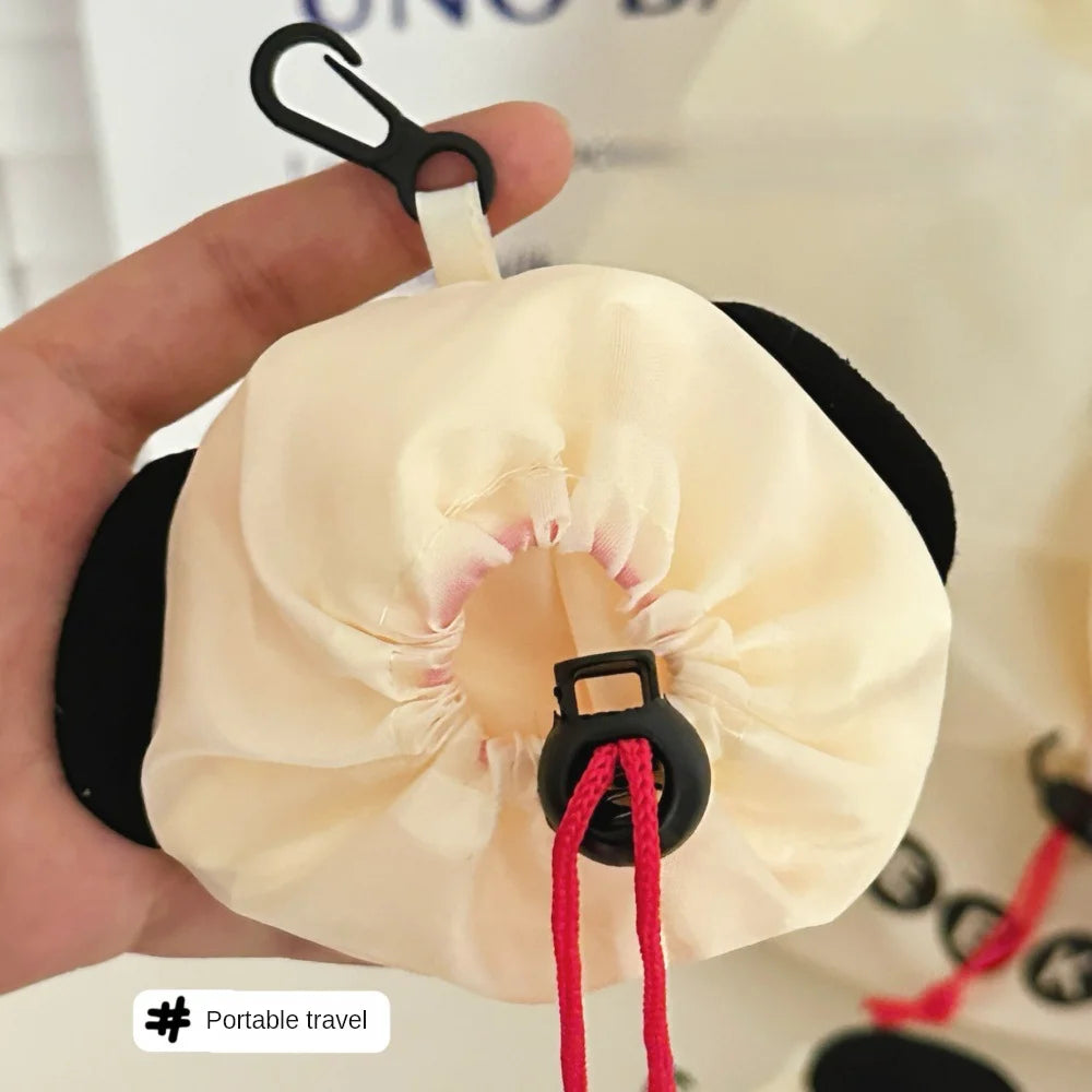 Sac de courses pliable avec motif de chien, grande capacité, portable, écologique et résistant, sac à main pour faire les courses
