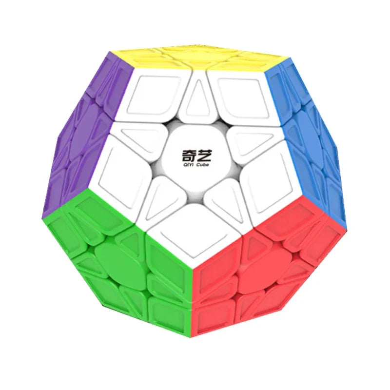 [Picube] QiYi 2x2 3x3 Megaminx Qiheng Lot Ensemble Sans autocollants Noir Autocollants Cube de vitesse Jouets éducatifs Puzzle pour bébés et enfants