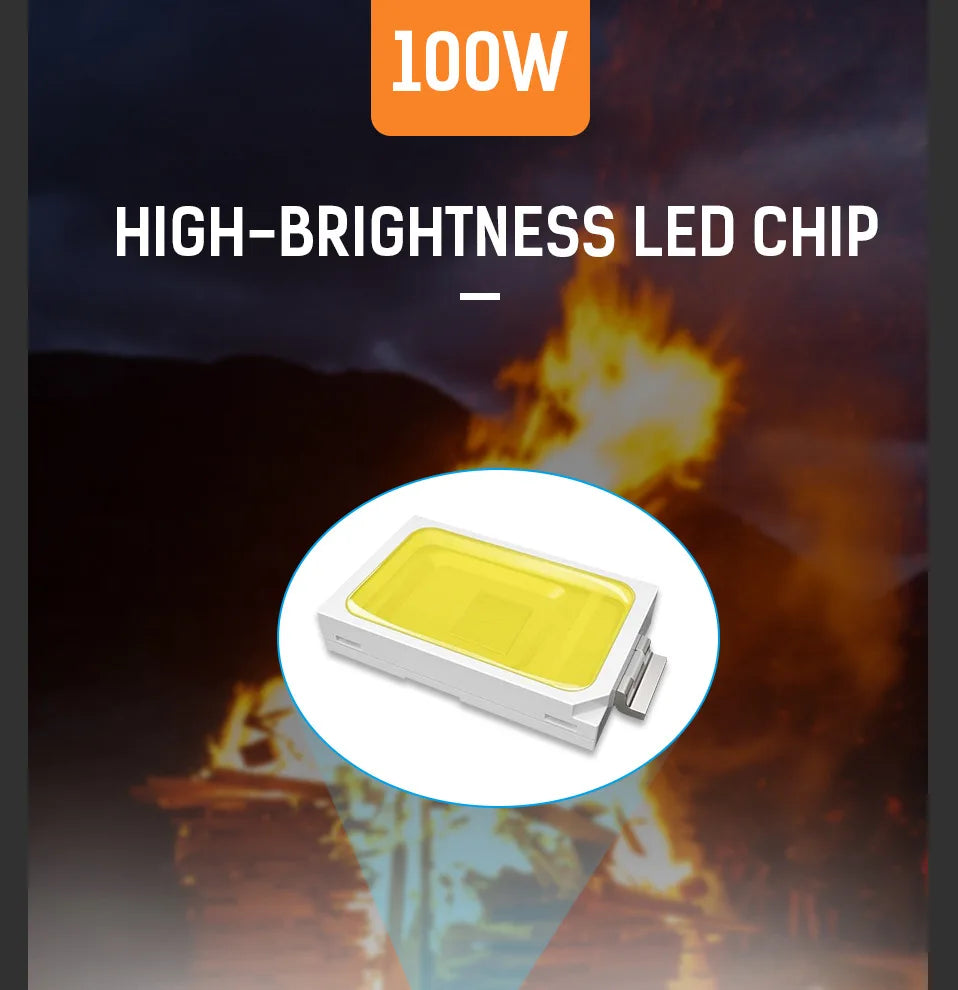 12 V DC LED-projektør med koldt hvidt lys