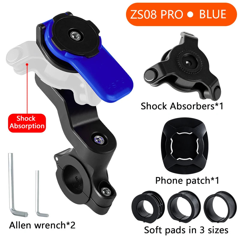 Suporte ajustável para telemóvel de bicicleta, com rotação de 360 graus