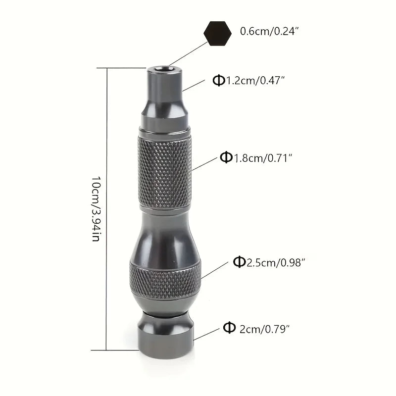 Manche de tournevis de précision en aluminium