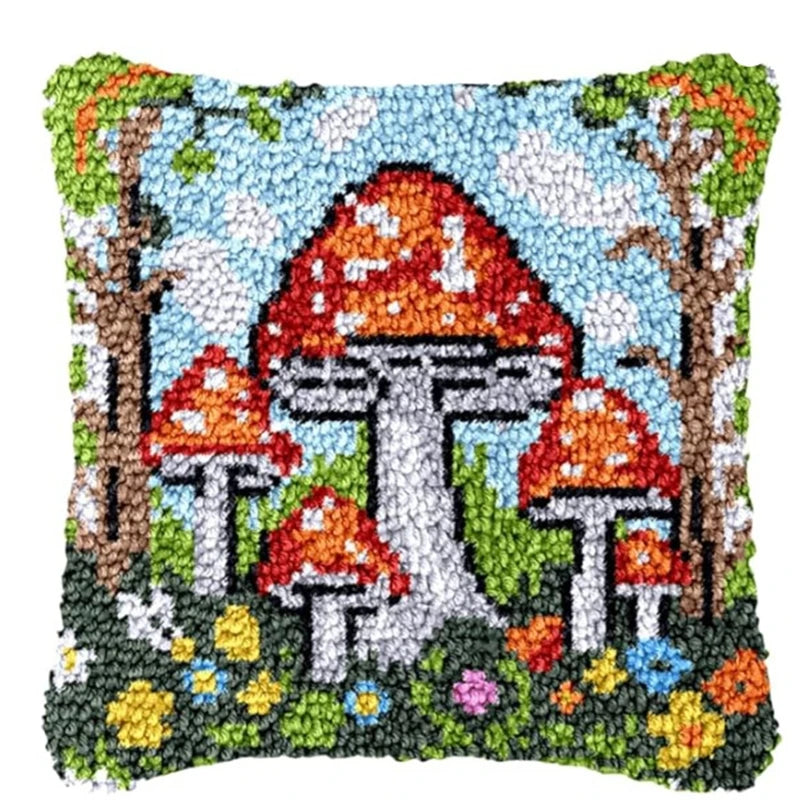 Καλούπι Κεντήματος Κουτιού 43 × 43 cm Latch Hook Cushion Craft Kit