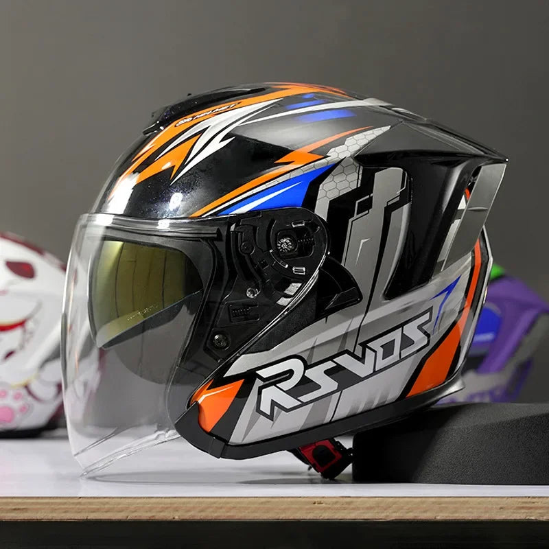Ryzen RO-5 Unisex Half Motorcycle Helmet
