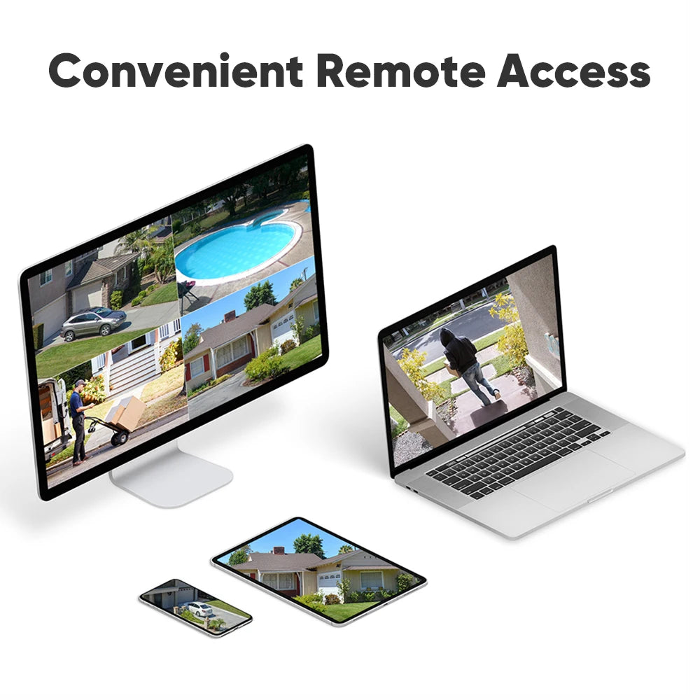 8MP 4K PoE Security Camera System with AI Detection
