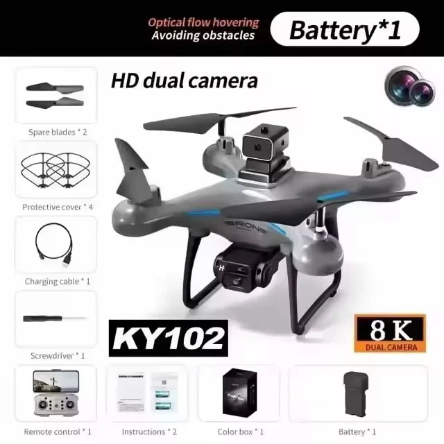 Lenovo Ky102 8K Çift Kameralı ve Engel Önleyici Drone