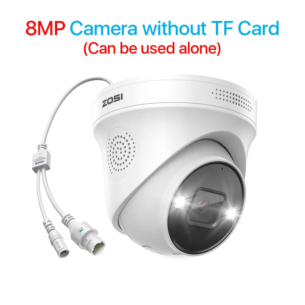 ZOSI 4K PoE Outdoor Security Camera with AI Detection