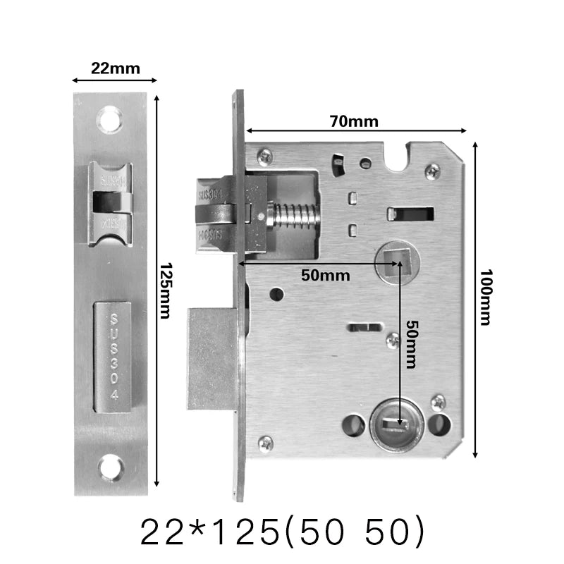 Mortise Lock Body for Compatible Smart Locks