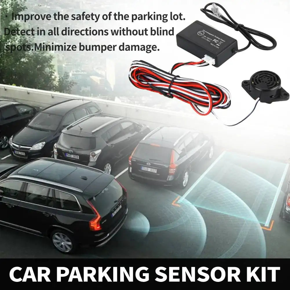 Electromagnetic Car Parking Sensor Kit with Buzzer Alarm