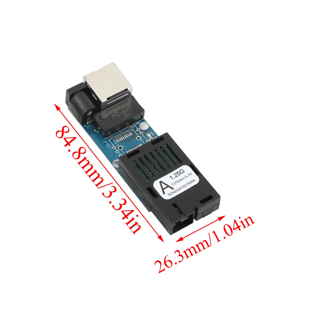 Gigabit Ethernet -fiiber media -muuntajat