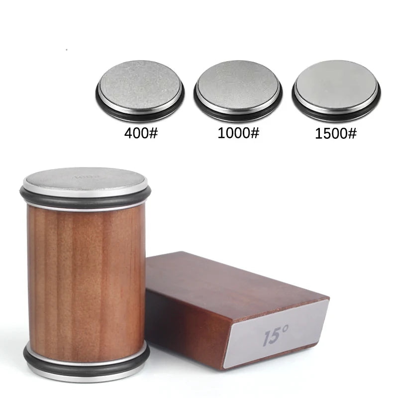 Rolling Knife Sharpener Magnetic Knife Holder Diamond Sharpening Stone Kit with 15 and 20 Degrees Angle Roller Kitchen Accessory 