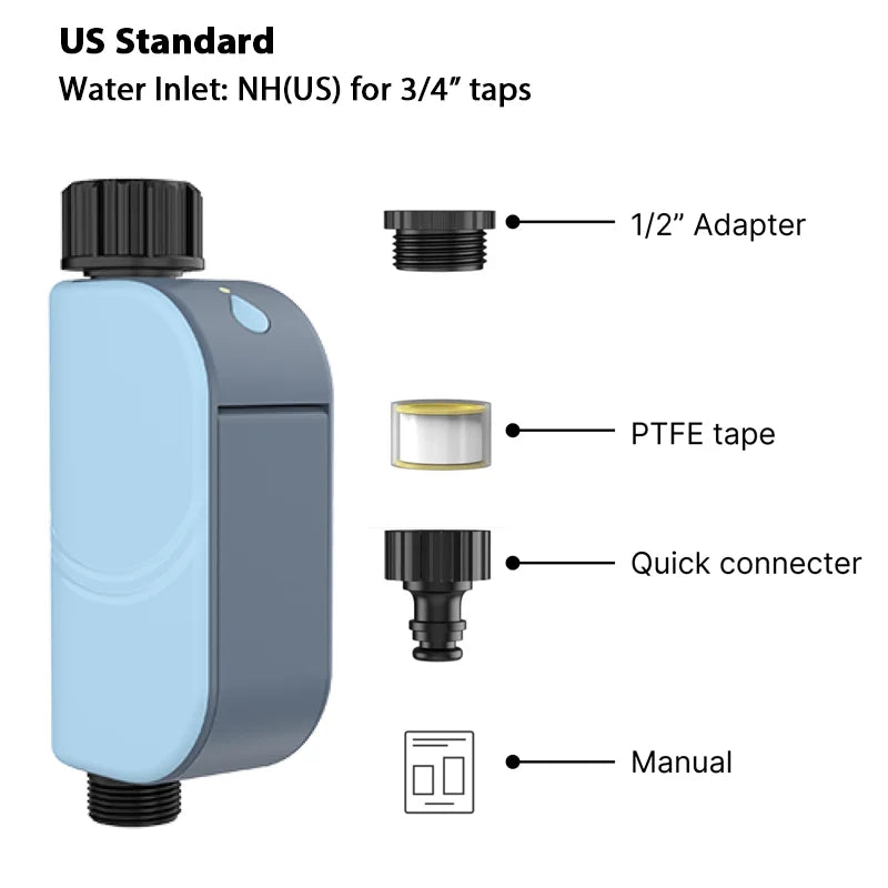 Temporizador de Regas WiFi Tuya