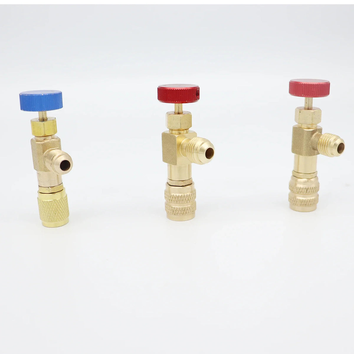 Valve de sécurité liquide R410A R22 Frigorifique Connecteur de sécurité 1/4 "Adaptateur de sécurité Réparation de climatisation et fluide liquide