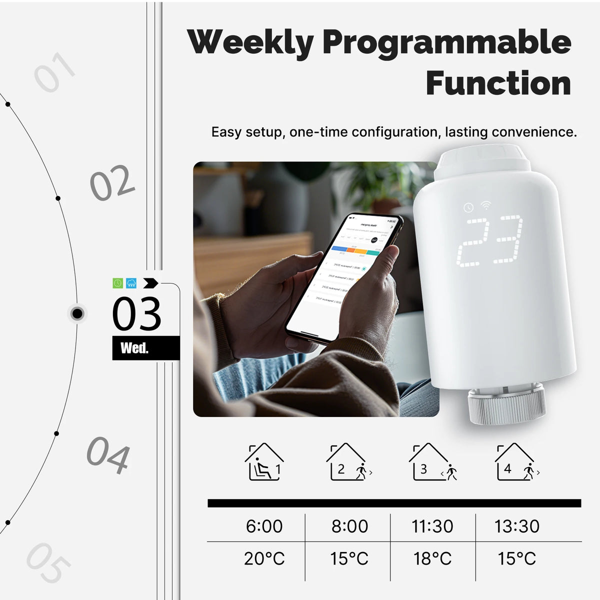 Tuya ZigBee3.0 Smart TRV Radiator Actuator Valve External Sensor Thermostat Temperature Controller Alexa Google Home