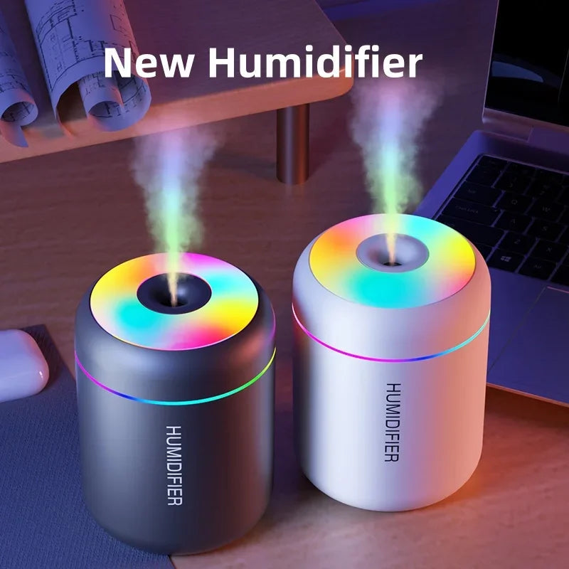 180ML Mini Air Humidifier USB Electric Aroma Diffuser Essential Oil Purifier Aromatherapy Mist Maker Lights For Car Home Bedroom 