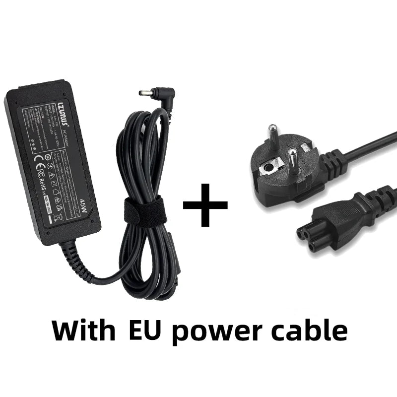19V 2.37A Laptop Power Adapter, 3.0 x 1.1mm