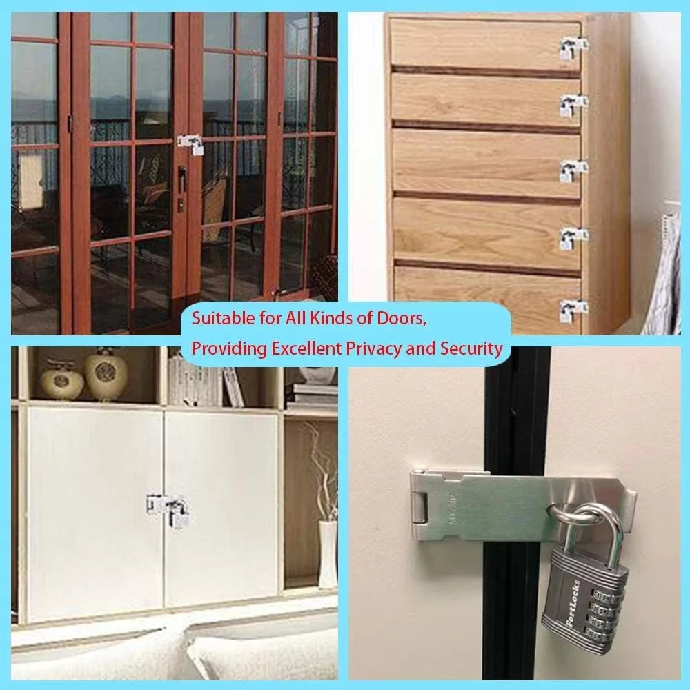 Right-Angle Padlock Hasp for Doors and Gates