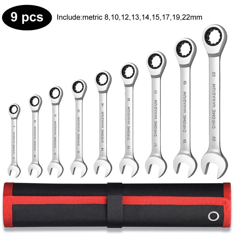 Ratcheting Combination Wrench Sets