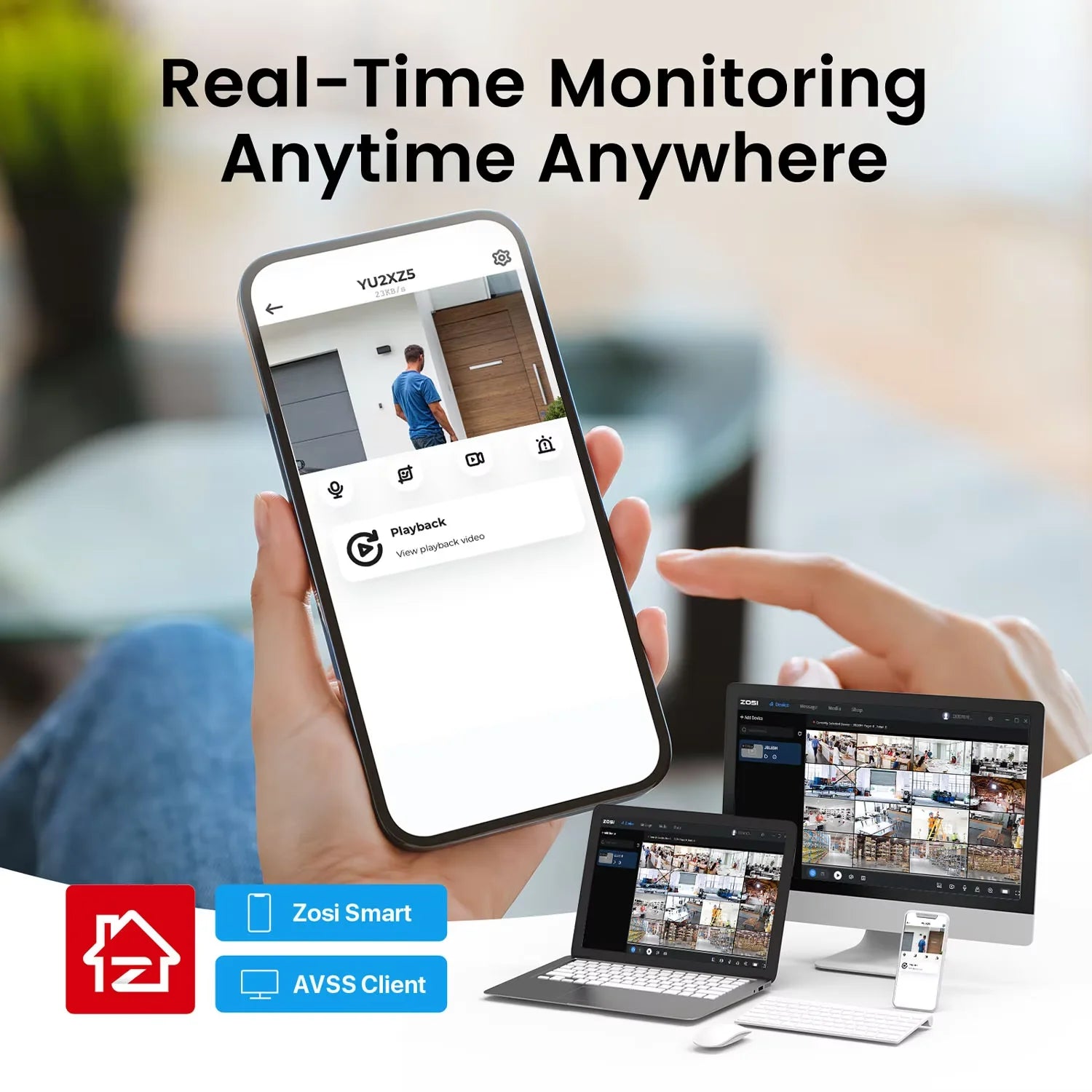 ZOSI 16CH 4K PoE CCTV System with 4TB HDD and 8MP Cameras