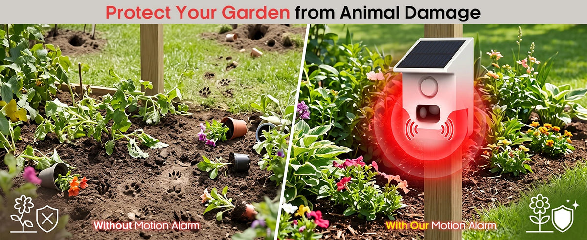 120° Detection Solar Alarm 120dB 4 Working Modes Solar-powered PIR Motion Detection Alarm For Home Courtyard Security