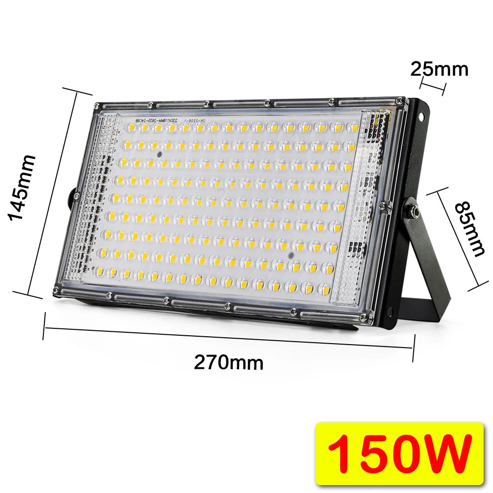 50W 100W 150W Led Flood Light IP65 Waterproof AC 220V Outdoor Floodlight Spotlight LED Reflector Street Lamp Wall Flood Lights 