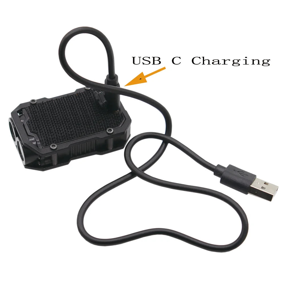 Tactical Mini Flashlight with Hook-and-Loop Plate for 25mm Strap