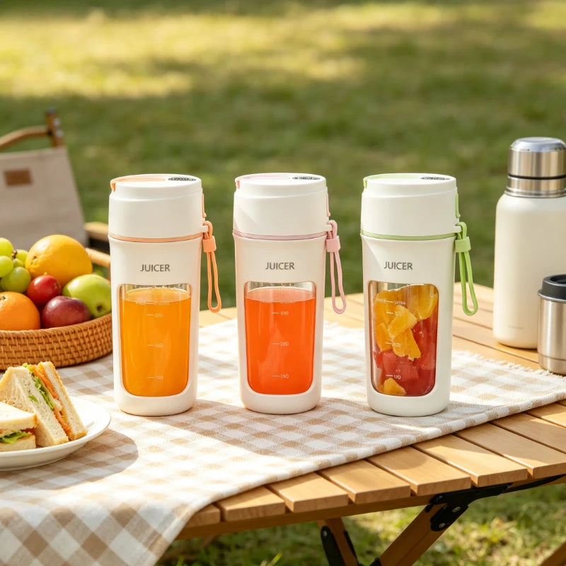 340ml USB Rechargeable Portable Juicer Cup with Leakproof Design