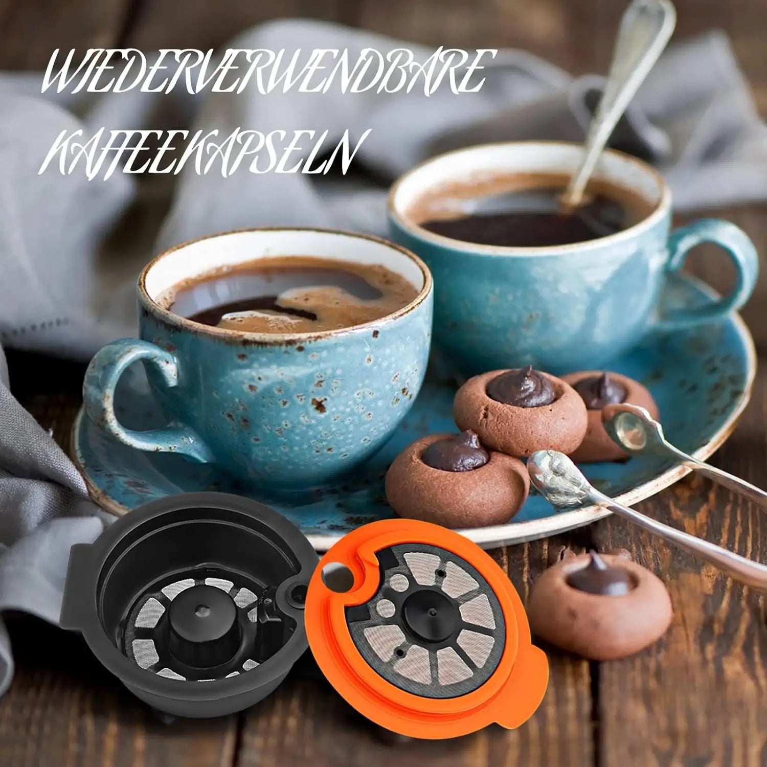 60ML / 180ML Reusable Coffee Capsule Pods for Tassimo Coffee Machine Refillable Filter Maker Pod 