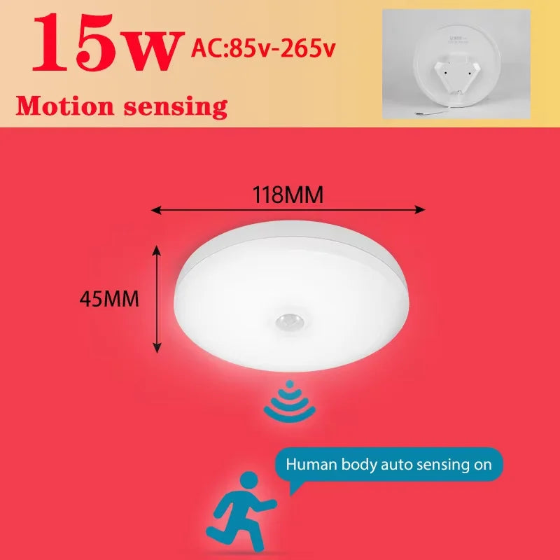 Motion-Sensor LED Ceiling Light
