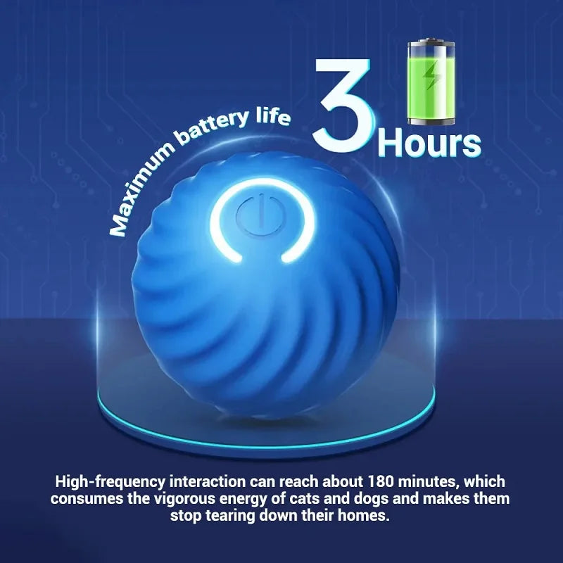 Dog Toy Ball Automatic Moving Bouncing Rolling Ball USB Smart puppy Interactive Dog Chew Toy Ball 