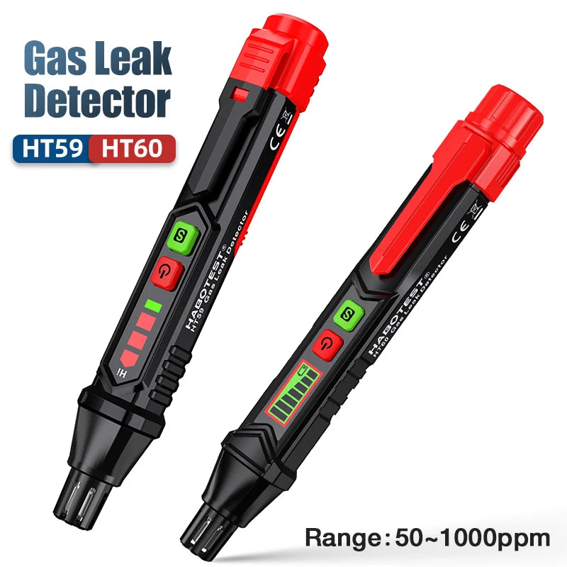 Natural Gas Leak Detector with Audible & Visual Alarm, Portable Gas Sniffer to Locate Combustible Sources Like Methane, Propane