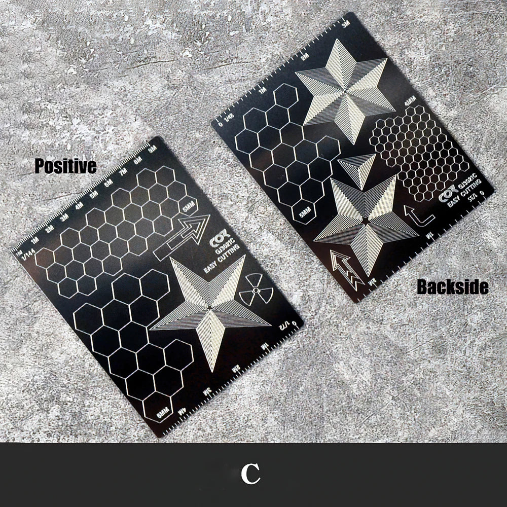 Stainless Steel Model Masking Cutting Template