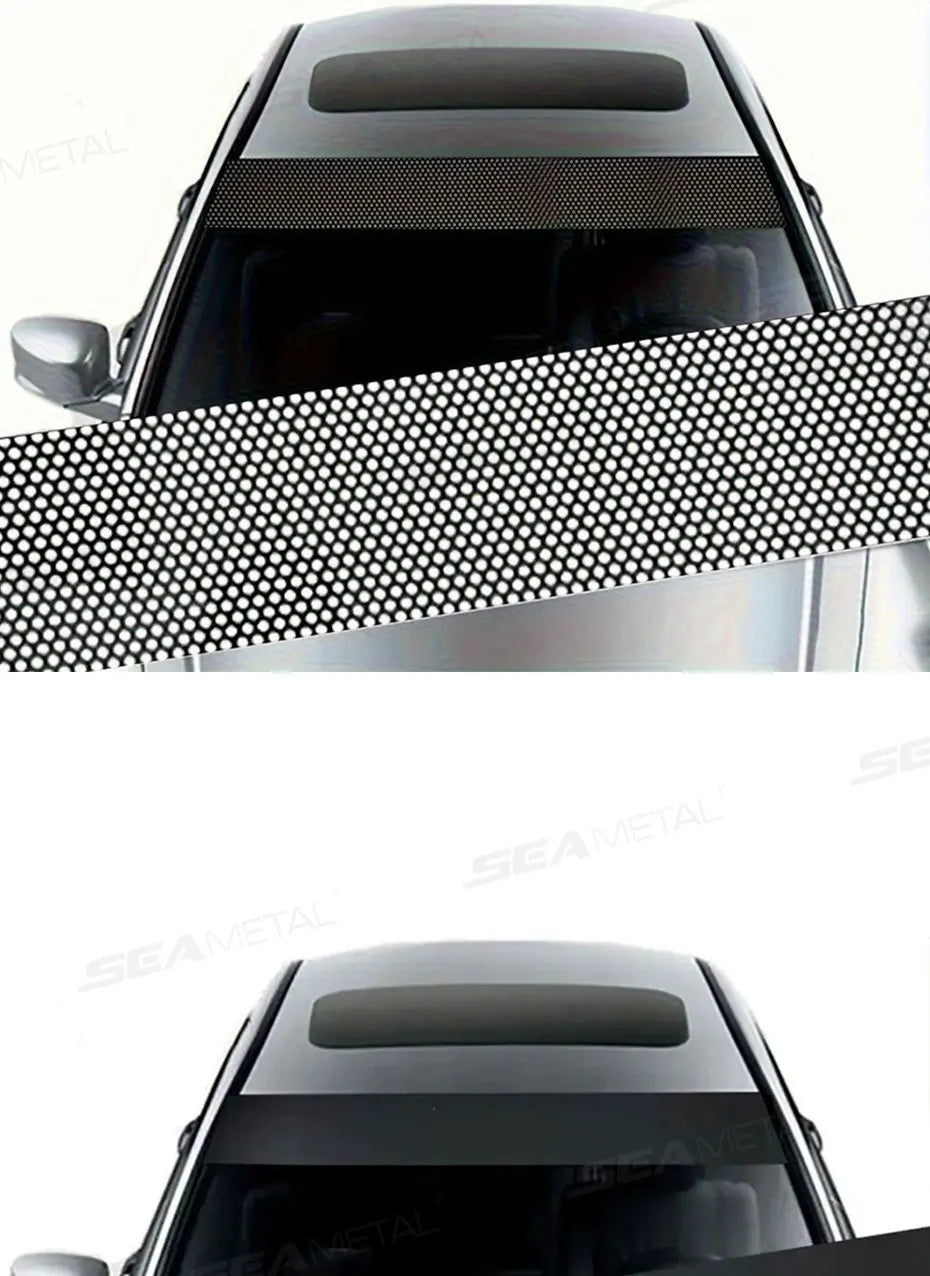SEAMETAL Windshield Sun Protection Sticker Car Window Sun Visor Windscreen Sun Shade Cover Universal Heat Insulation Vinyl Film