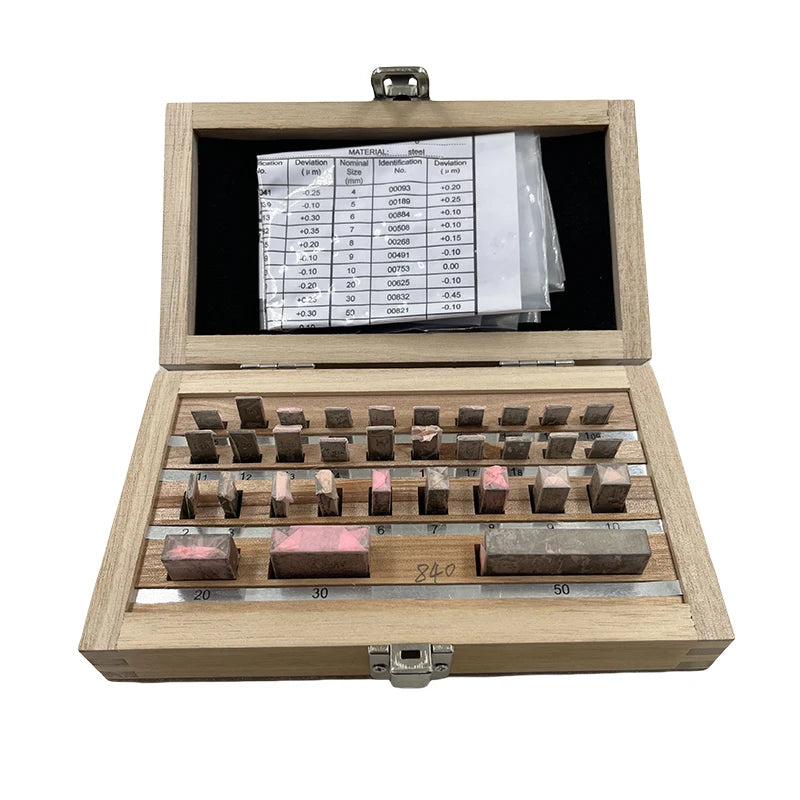 32-Piece Steel Gauge Block Set - Grade Options
