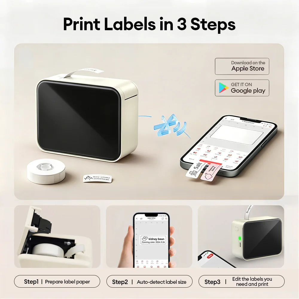 P15 Bluetooth-thermische labelprinter