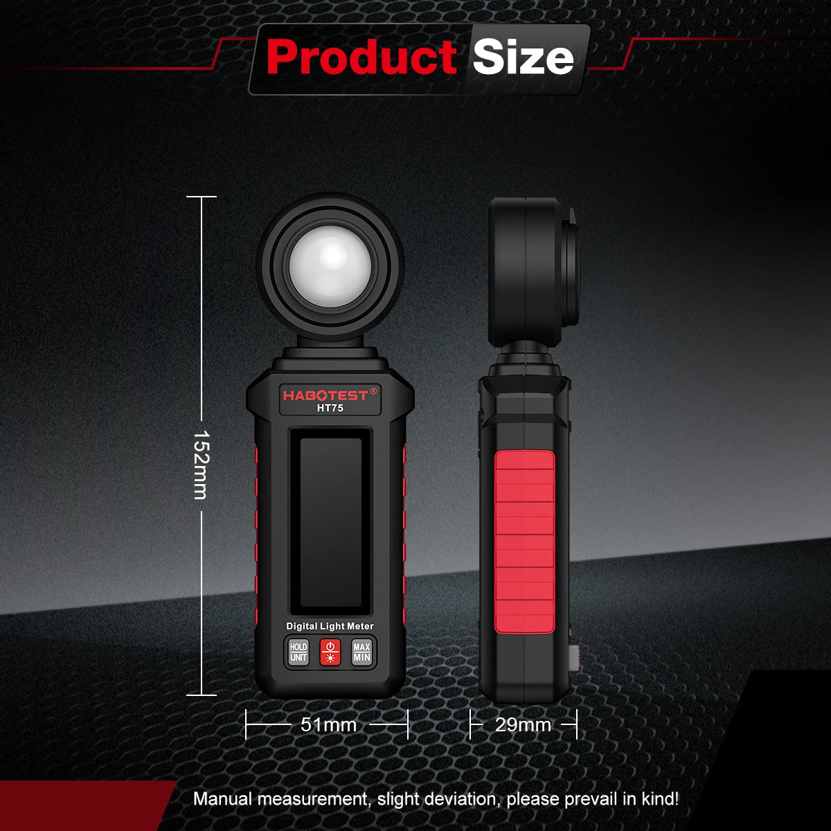 HT75 Digital Light Meter - Lux and Foot-Candles