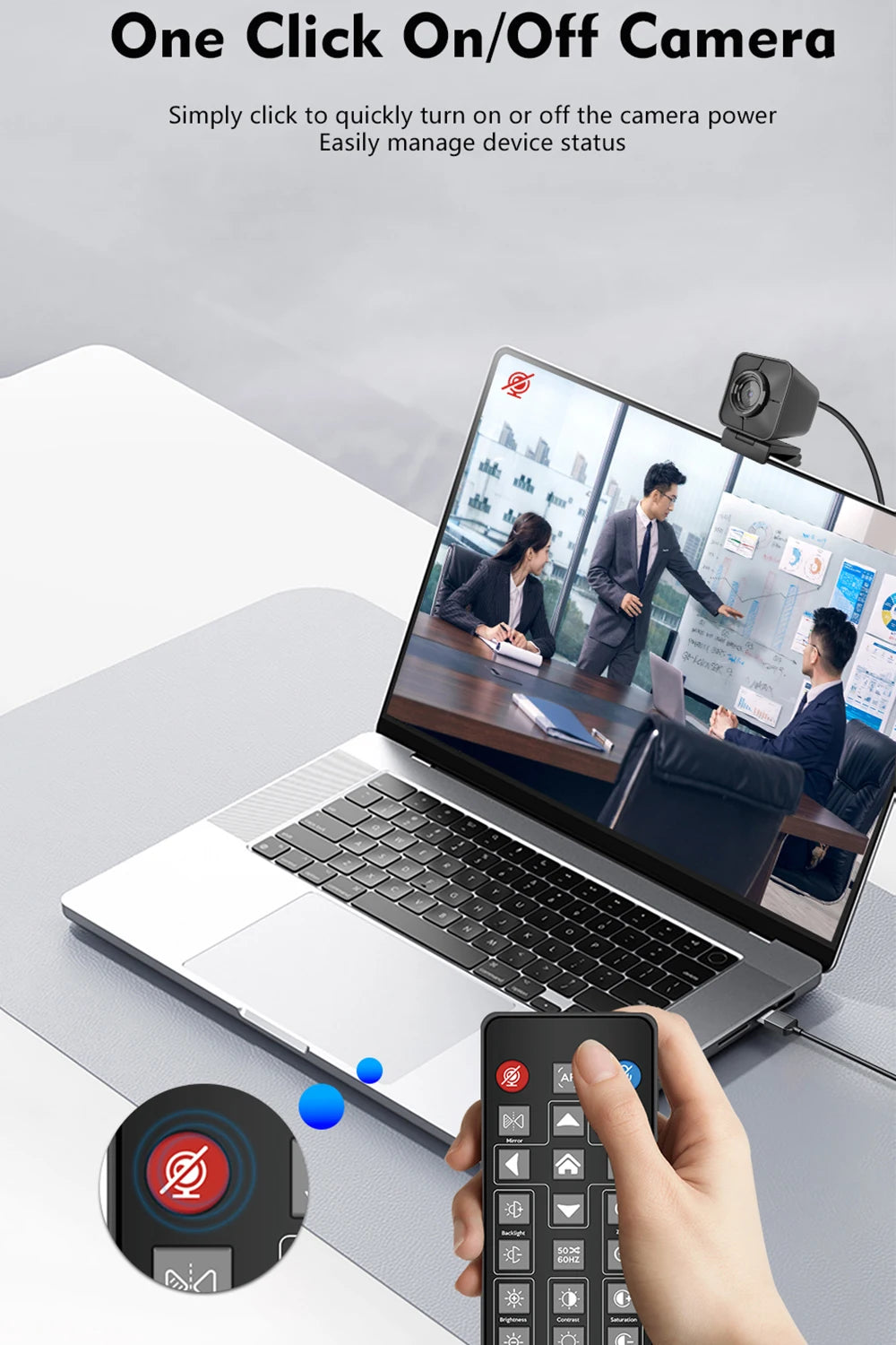 TOALLIN Webcam Streaming 4K 12MP con Doppio Microfono