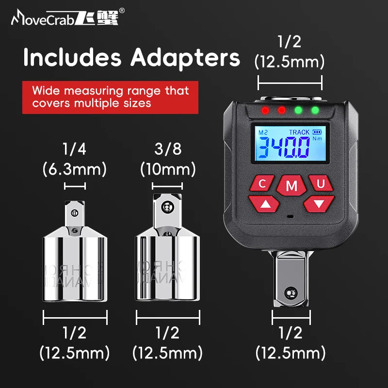Digital Torque Adapter with Peak and Track Modes