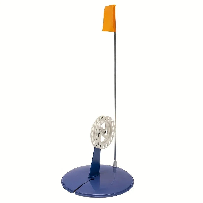 Isfisketip-up med flagga