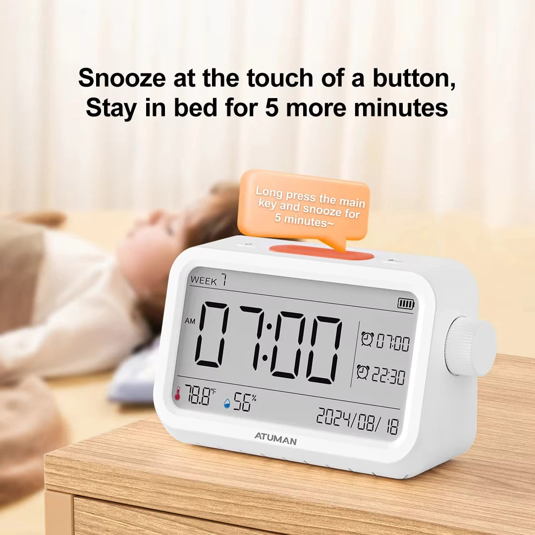 MT2 Thermometer-Hygrometer Alarm Clock