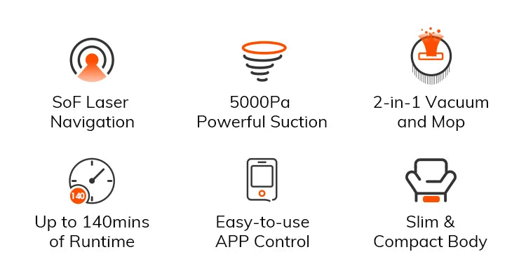 ILIFE V20 Robot Vacuum Cleaner with Powerful Suction and Smart Navigation