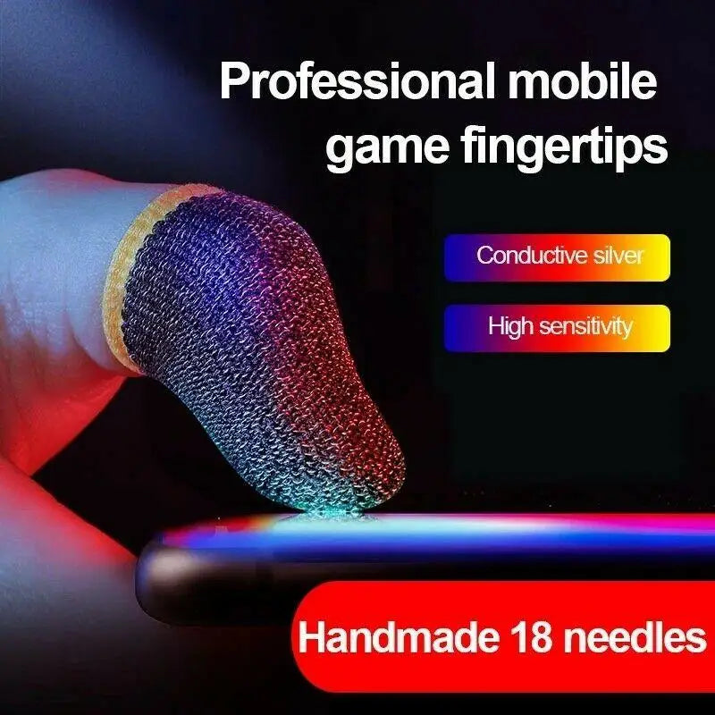 1 par super tankih igralnih rokavov za prste, ki dihajo, konice prstov za mobilne igre Pubg, zaslon na dotik rokavov za prste za igre