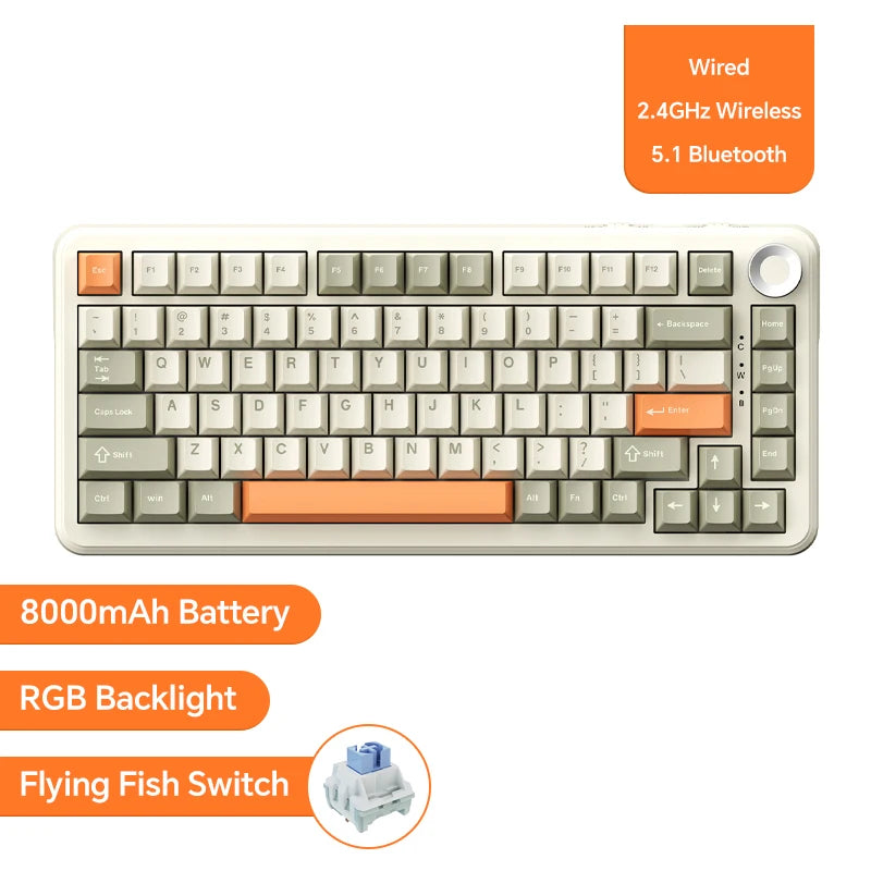 AK820 and AK820 Pro Mechanical Keyboard Options