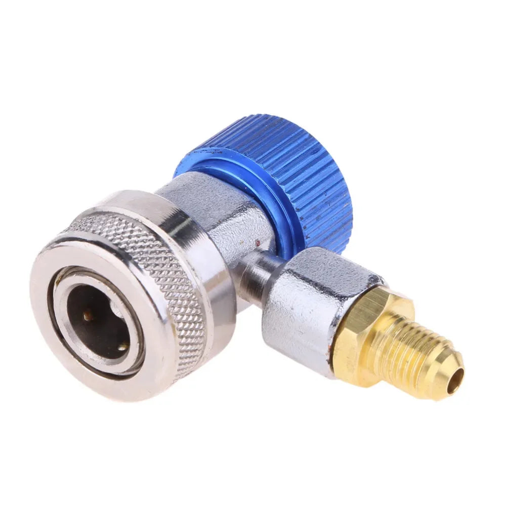 Cilindru adaptor Freon R134a senzor/gaz injector cu conectare reglabilă, furtun adaptor degajare rapidă, instalație aer condiționat